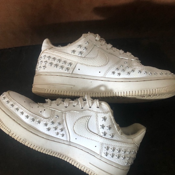 womens star studded air force 1